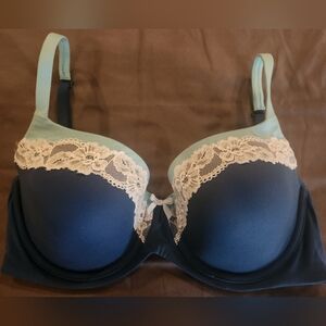 Victoria's Secret Blue and White Lace Bra